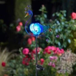 Smart Solar Peacock Solar Stake Light -Garden Furniture Shop 39297 12021