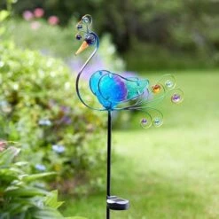 Smart Solar Peacock Solar Stake Light -Garden Furniture Shop 39297 12022