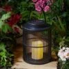 Smart Solar Urbane Lantern - Black -Garden Furniture Shop 46186 3670