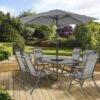 Pagoda Sienna 6 Seat Dining Set Including Parasol 2 Pagoda Sienna 6 Seat Dining Set Including Parasol -Garden Furniture Shop 46757 2583
