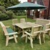 Churnet Valley Ergo 8 Seater Square Set - 4 X Chairs & 2 X Benches -Garden Furniture Shop 46804 2514