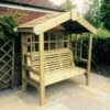 Churnet Valley Cottage Arbour Trellis 3 Seater -Garden Furniture Shop 46809 2499