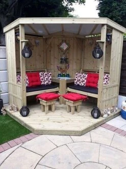Churnet Valley Four Seasons Garden Room With Decking -Garden Furniture Shop 46817 2475