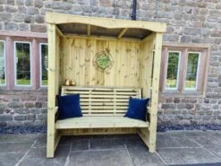 Churnet Valley Four Seasons 3 Seater Arbour -Garden Furniture Shop 46819 2469