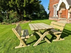 Churnet Valley Ashcombe Table Set 4 Seater -Garden Furniture Shop 46842 2382