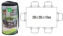 LG Outdoor DXCOV03 Deluxe Cover For 6 Seat Rectangular Dining Set - 110 X 170cm Table -Garden Furniture Shop 46928 2315