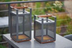 LIFE Shine Candle Light Square High - Lava -Garden Furniture Shop 46974 2253