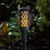 Smart Garden Solar Cool Flame Compact Torch Black 4 Piece Carry Pack -Garden Furniture Shop 50727 31893