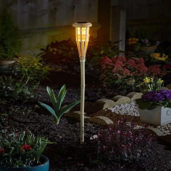 Smart Garden Flaming Bamboo Tiki Torch 3 Smart Garden Flaming Bamboo Tiki Torch