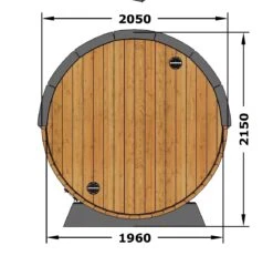 Gardenhouse24 Barrel Sauna 330 With Overhang 7 Gardenhouse24 Barrel Sauna 330 With Overhang -Garden Furniture Shop 51280 30151