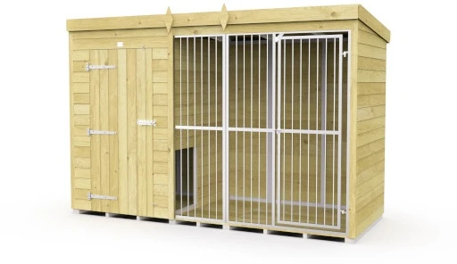 DIY Sheds Dog And Kennel Run - Full Height With Bars 3 DIY Sheds Dog And Kennel Run - Full Height With Bars
