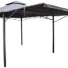 Royalcraft Algarve Gazebo 3.3m X 3.3m With 2.1m Awning - Grey -Garden Furniture Shop 55661 40153
